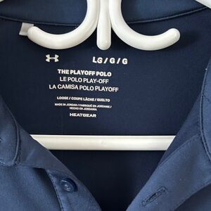 Under Armour Dark Blue Playoff Polo